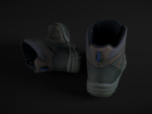 winter boots 3D 모델