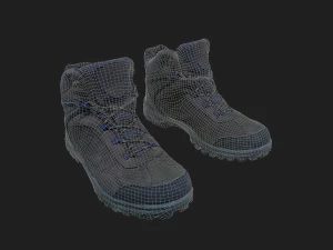 winter boots 3D Model