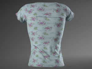 women t-shirt 3D Model