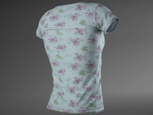 women t-shirt 3D Model