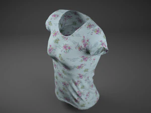 women t-shirt 3D Model