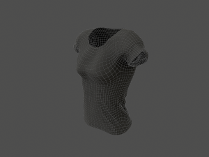 women t-shirt 3D Модель