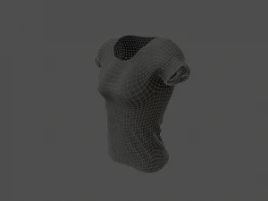 women t-shirt 3D Model