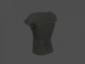 women t-shirt 3D Model