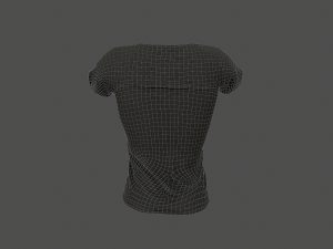 women t-shirt 3D Модель