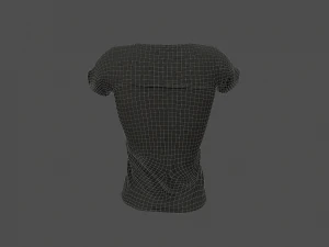 women t-shirt 3D Model