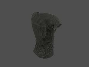 women t-shirt 3D Модель