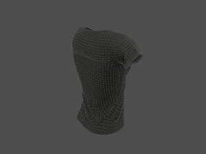 women t-shirt 3D Model