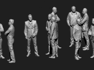 10 low poly people collection vol 7 Model 3D
