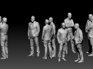 10 low poly people collection vol 7 Model 3D