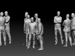 10 low poly people collection vol 7 Model 3D