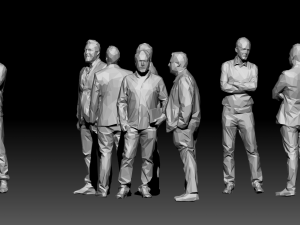 10 low poly people collection vol 7 Model 3D