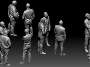 10 low poly people collection vol 7 Model 3D