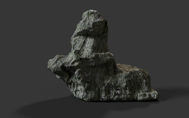 rock cliff 3D 모델 .c4d .max .obj .3ds .fbx .stl .blend 