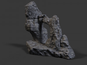 rock cliff 3D 模型