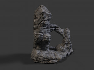 rock cliff 3Dモデル