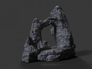 rock cliff 3Dモデル