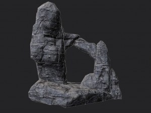 rock cliff 3Dモデル
