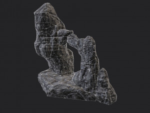 rock cliff 3Dモデル