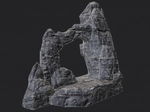 rock cliff 3Dモデル
