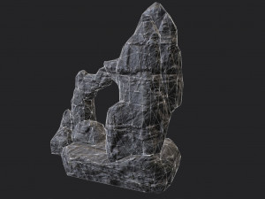 rock cliff 3Dモデル