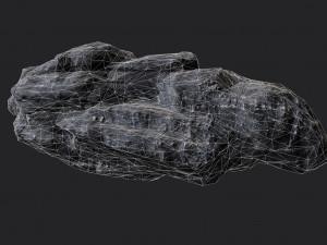rock boulder 3Dモデル