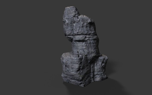 rock cliff 3Dモデル .c4d .max .obj .3ds .fbx .stl .blend 