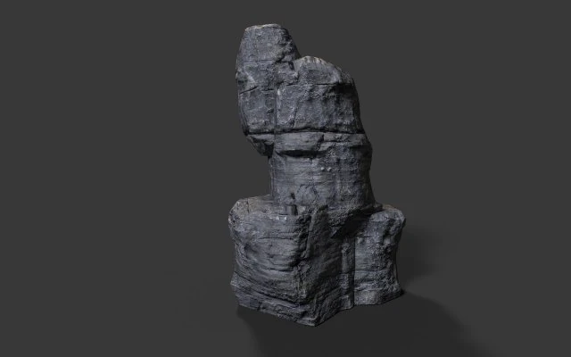 rock cliff 3D Model .c4d .max .obj .3ds .fbx .stl .blend 