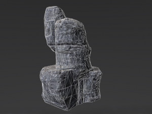 rock cliff 3Dモデル