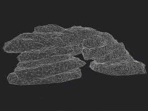 cliff rock 001 3D 模型