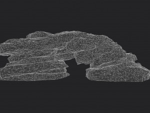 cliff rock 001 3D 模型