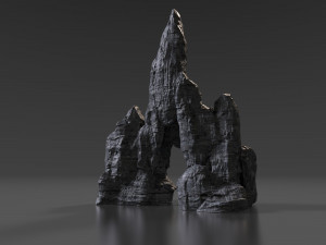cliff rock 002 3D Model