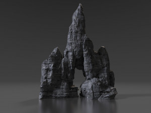 cliff rock 002 3D 模型