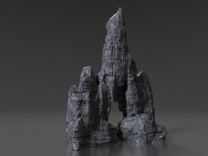 cliff rock 002 3D 模型