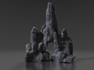 cliff rock 002 3D 模型