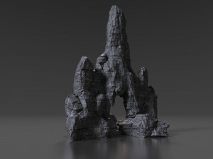 cliff rock 002 3D 模型