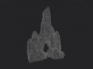 cliff rock 002 3D 模型