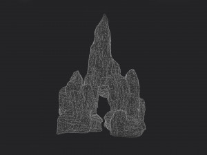 cliff rock 002 3D 模型