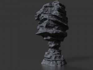 cliff rock 003 Model 3D