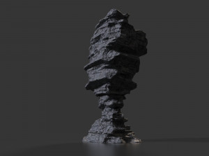 cliff rock 003 Model 3D