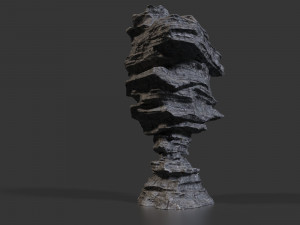 cliff rock 003 Model 3D