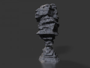 cliff rock 003 Model 3D