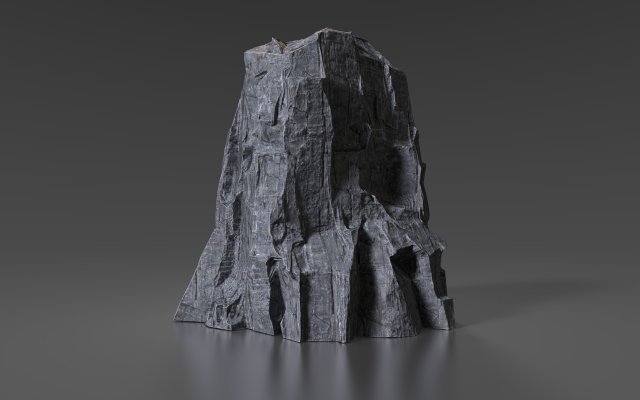 cliff rock 004 Model 3D .c4d .max .obj .3ds .fbx .stl .blend 