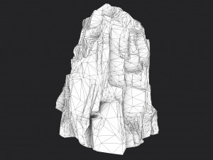 cliff rock 004 Model 3D
