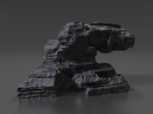 скала-рок 005 3D Модель