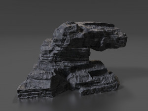 cliff rock 005 Model 3D
