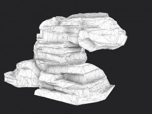 cliff rock 005 Model 3D