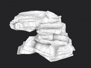 cliff rock 005 Model 3D