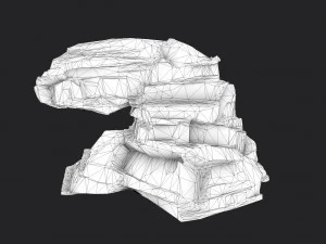 cliff rock 005 3D Model