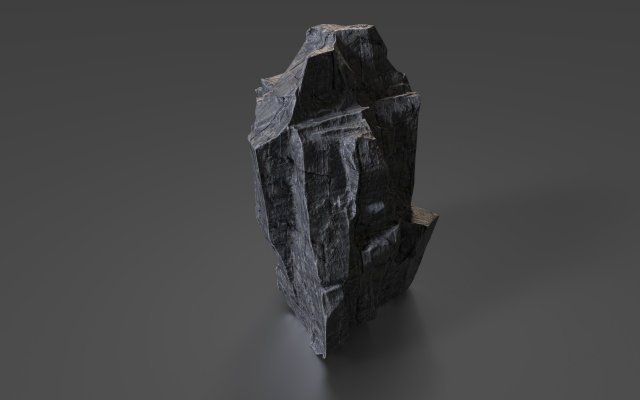 cliff rock 006 3D Модель .c4d .max .obj .3ds .fbx .stl .blend 